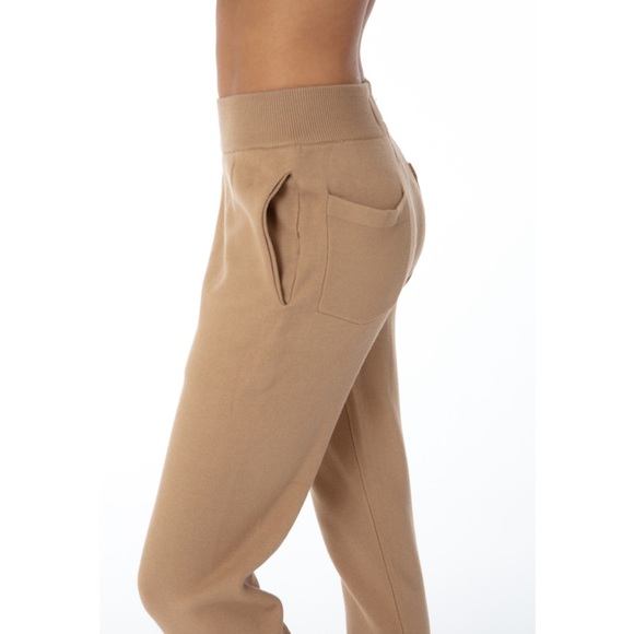 NWT Ellandemm camel knit joggers - Picture 3 of 8